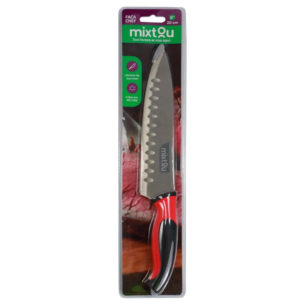 Faca Santoku Do Chef 8" Premium Aço Inox - Churrasco / Sushi
