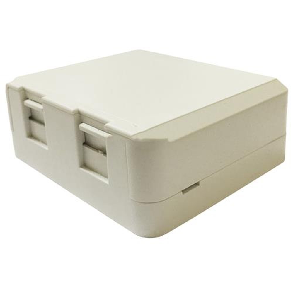Caixa Sobrepor Para Keystone 2 Saídas Fêmea Rj45 Rj11