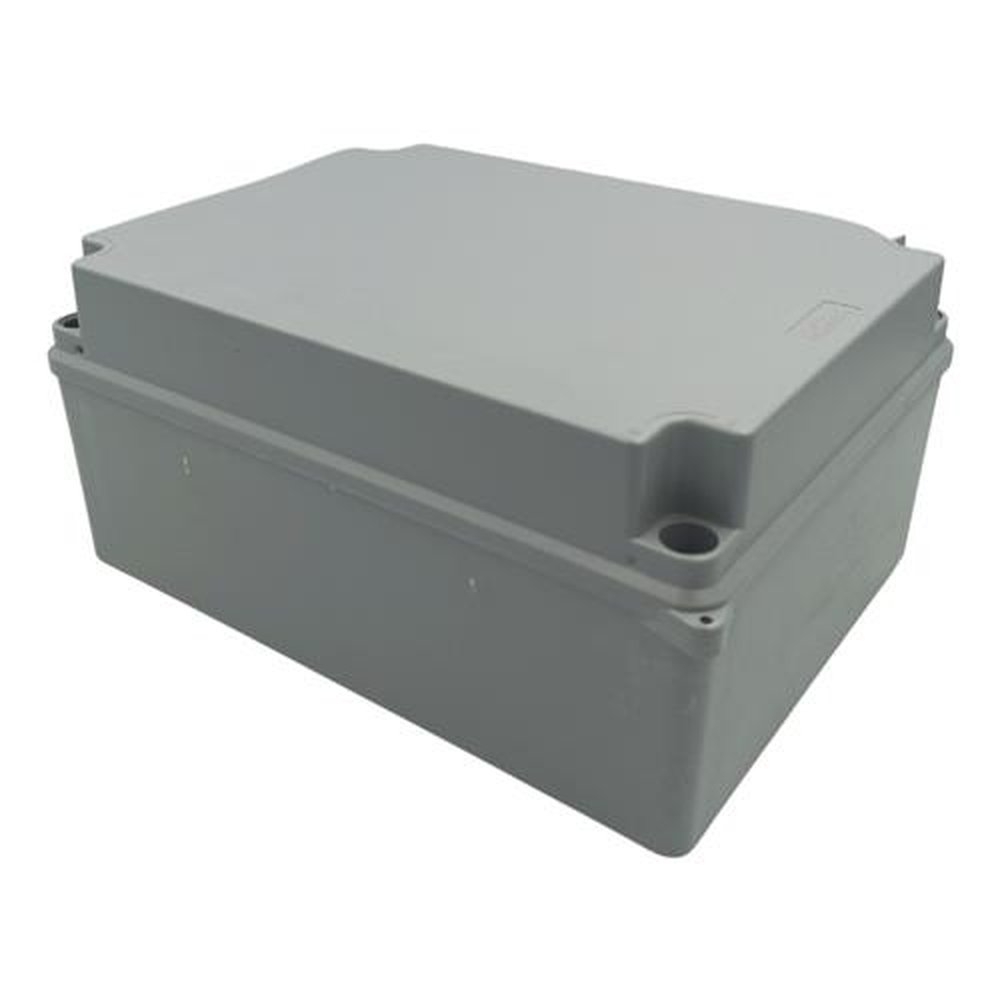 Caixa De Passagem Sobrepor Elétrica 14x19x9cm Cinza Tampa Opaca