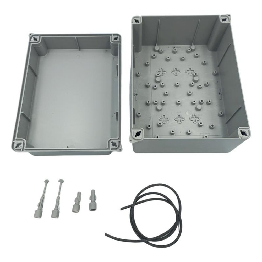 Caixa De Passagem Sobrepor Elétrica 14x19x9cm Cinza Tampa Opaca