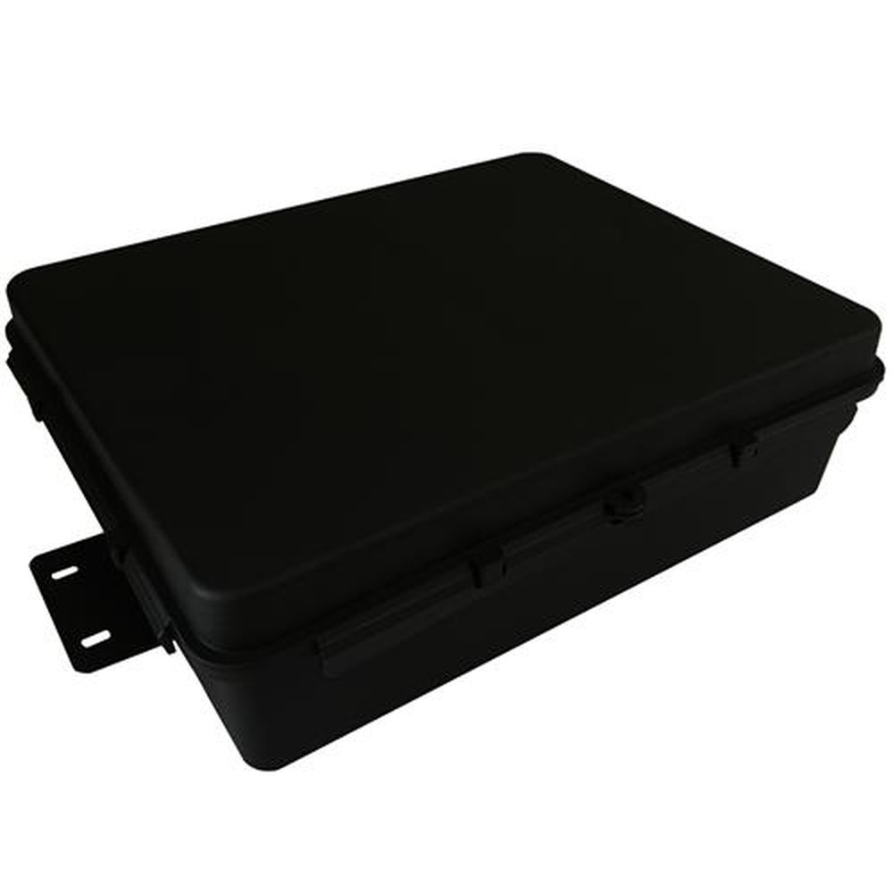 Caixa Hermética Preta 25x20x8 Instalação Externa Poste