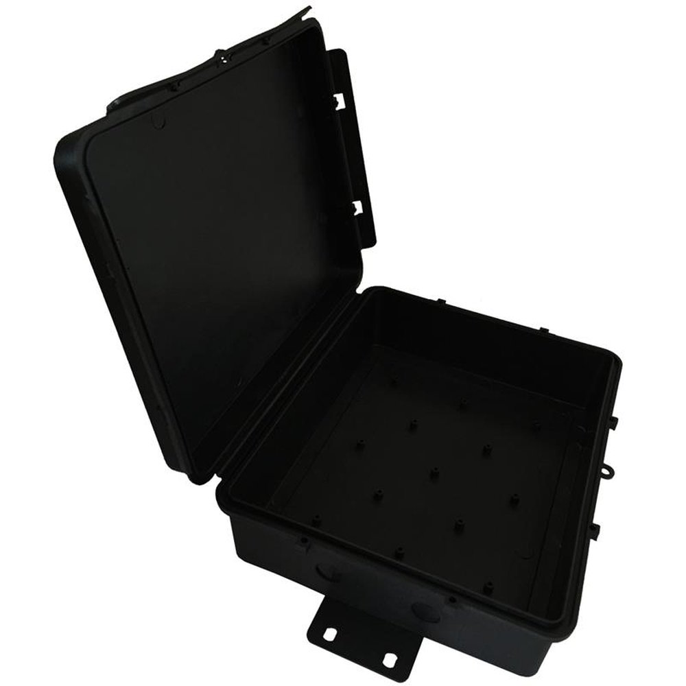 Caixa Hermética Preta 25x20x8 Instalação Externa Poste