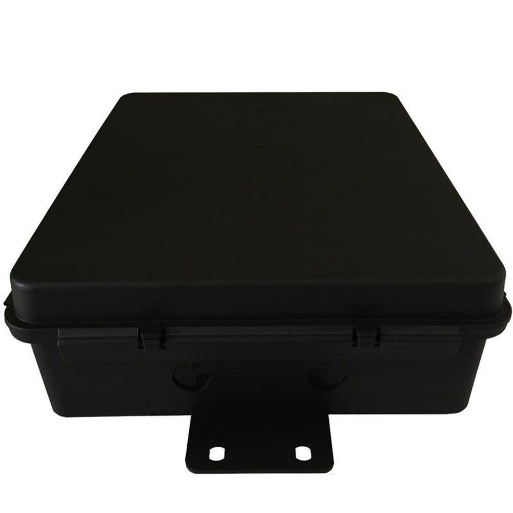 Caixa Hermética Preta 25x20x8 Instalação Externa Poste