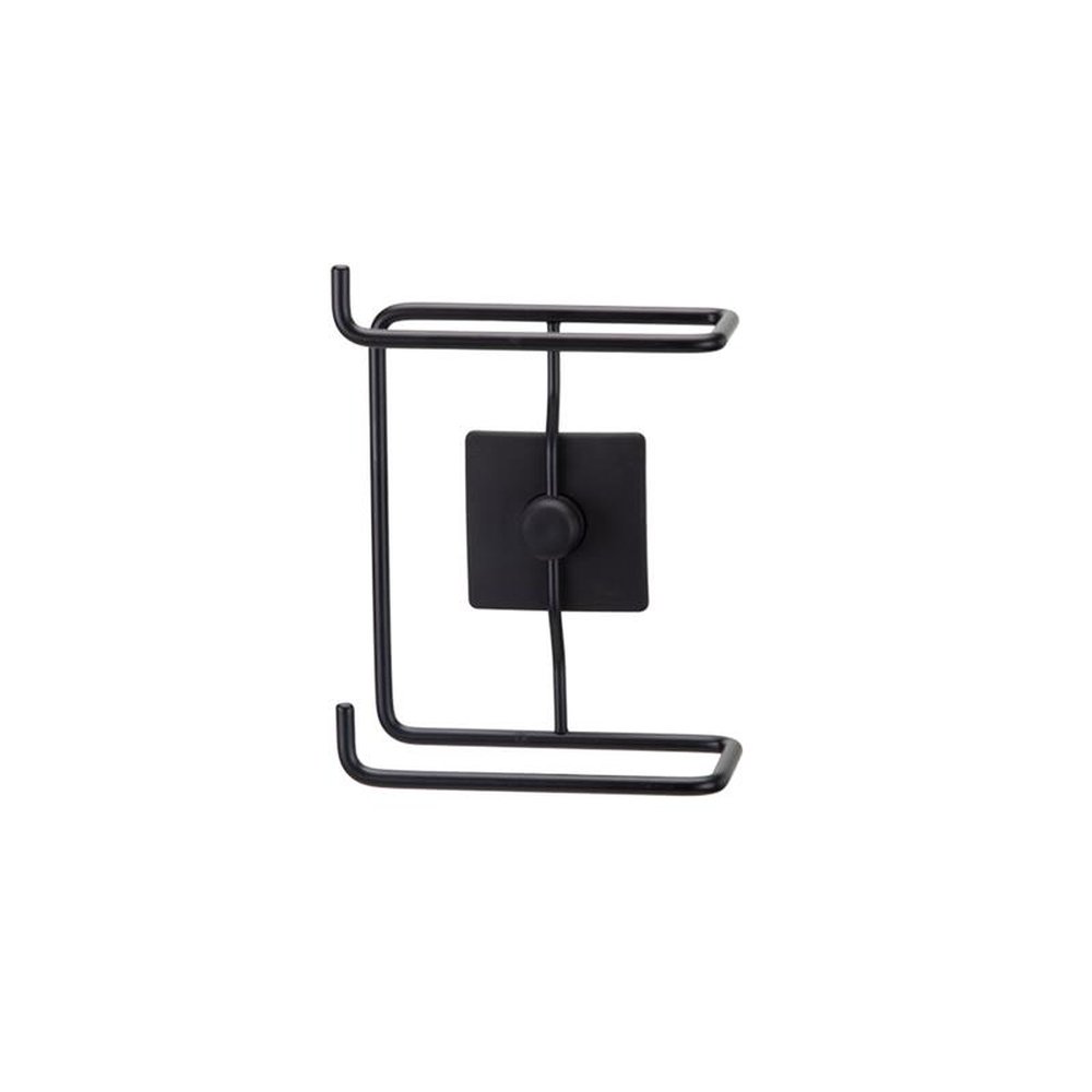 Porta Rolo Papel Higiênico Duplo Com Dupla Face 3M Black Arthi - Embalagem Com 6 Unidades