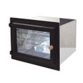 Forno de Tampa de Vidro Quadrado Inox Grande