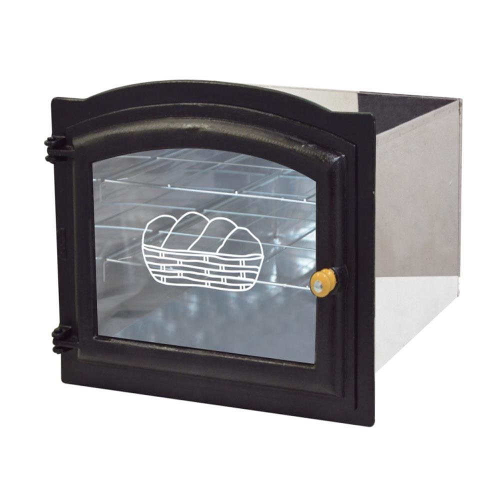 Forno de Tampa de Vidro abaulado Inox Grande