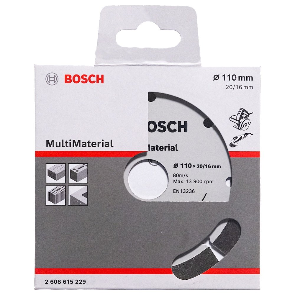 Disco Diamantado Bosch Segmentado Multimaterial 110mmX20mm 16mmX10mm