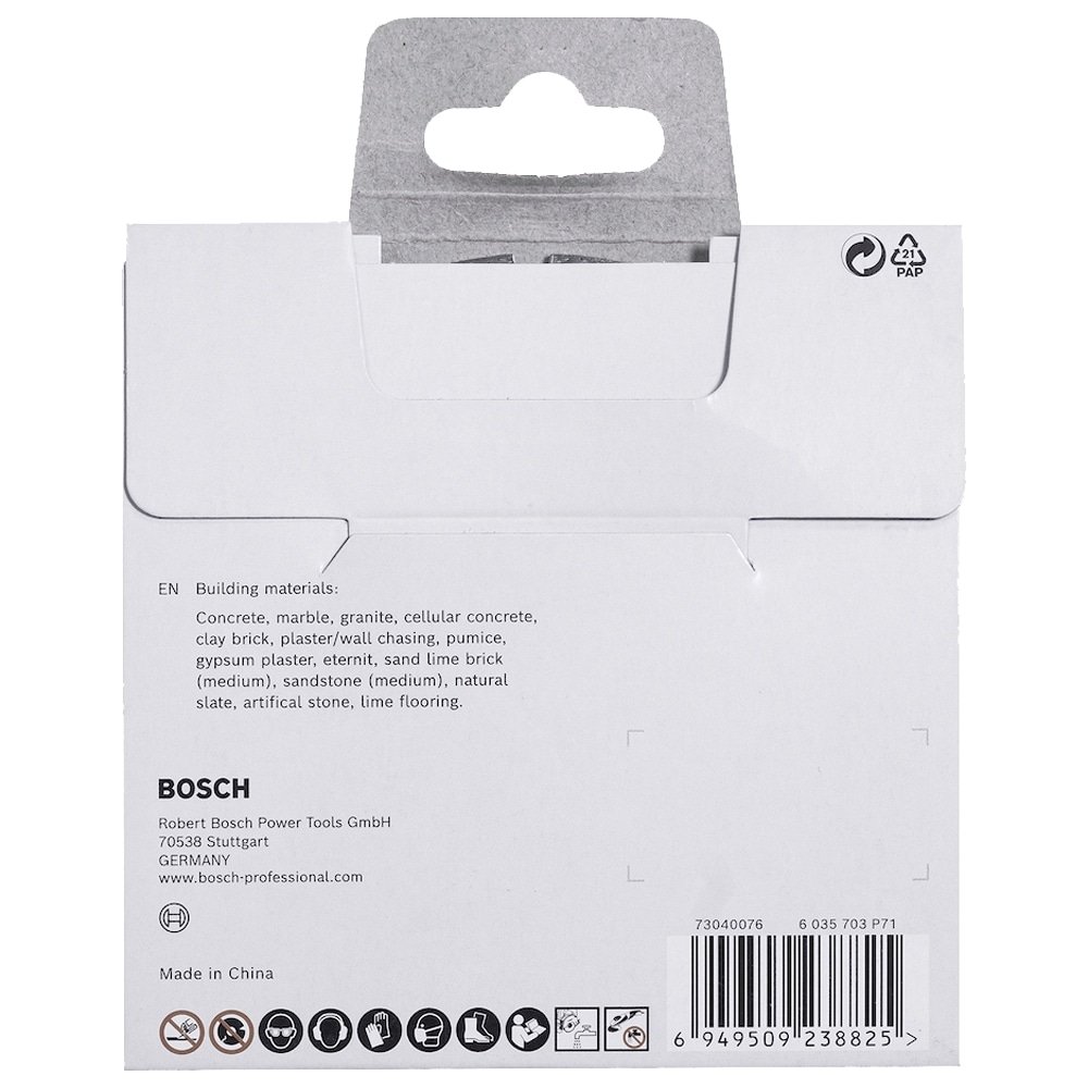 Disco Diamantado Bosch Segmentado Multimaterial 110mmX20mm 16mmX10mm