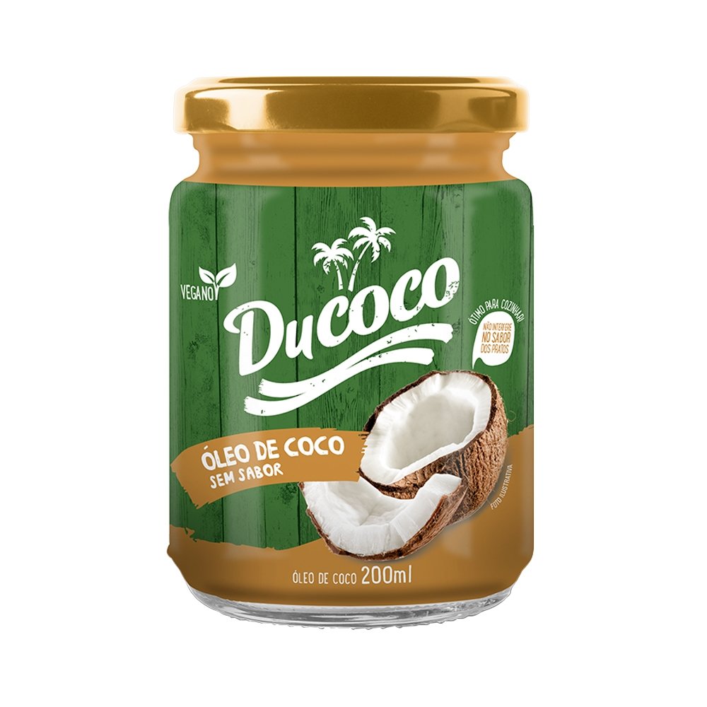 Óleo de Coco Ducoco sem Sabor Vidro 200ml