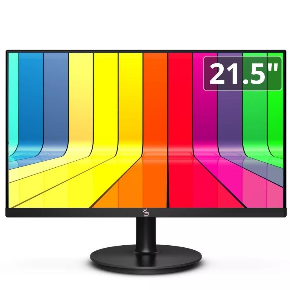 Monitor 21.5" Led, Widescreen, 75Hz, 2Ms, Fullhd+ 1920X1080, Hdmi, Vga, Vesa, Ajuste De Inclinação - 3Green M215whd