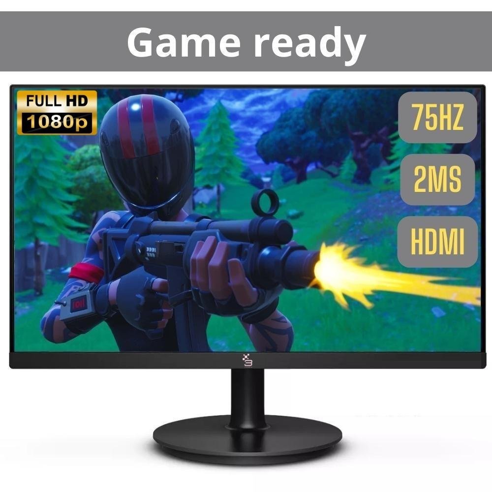 Monitor 21.5" Led, Widescreen, 75Hz, 2Ms, Fullhd+ 1920X1080, Hdmi, Vga, Vesa, Ajuste De Inclinação - 3Green M215whd