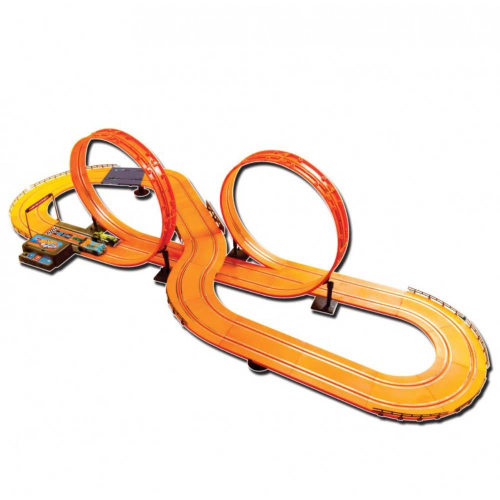 Pista Hot Wheels Track Set Deluxe 632cm com 2 Carrinhos + 2 Controles Multikids - BR083