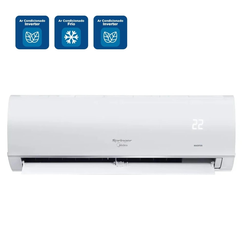 Ar Condicionado Split Hi Wall Inverter Springer Midea AirVolution Connect 9000 BTU/h Frio 42AFVCI09S5 - 220 Volts