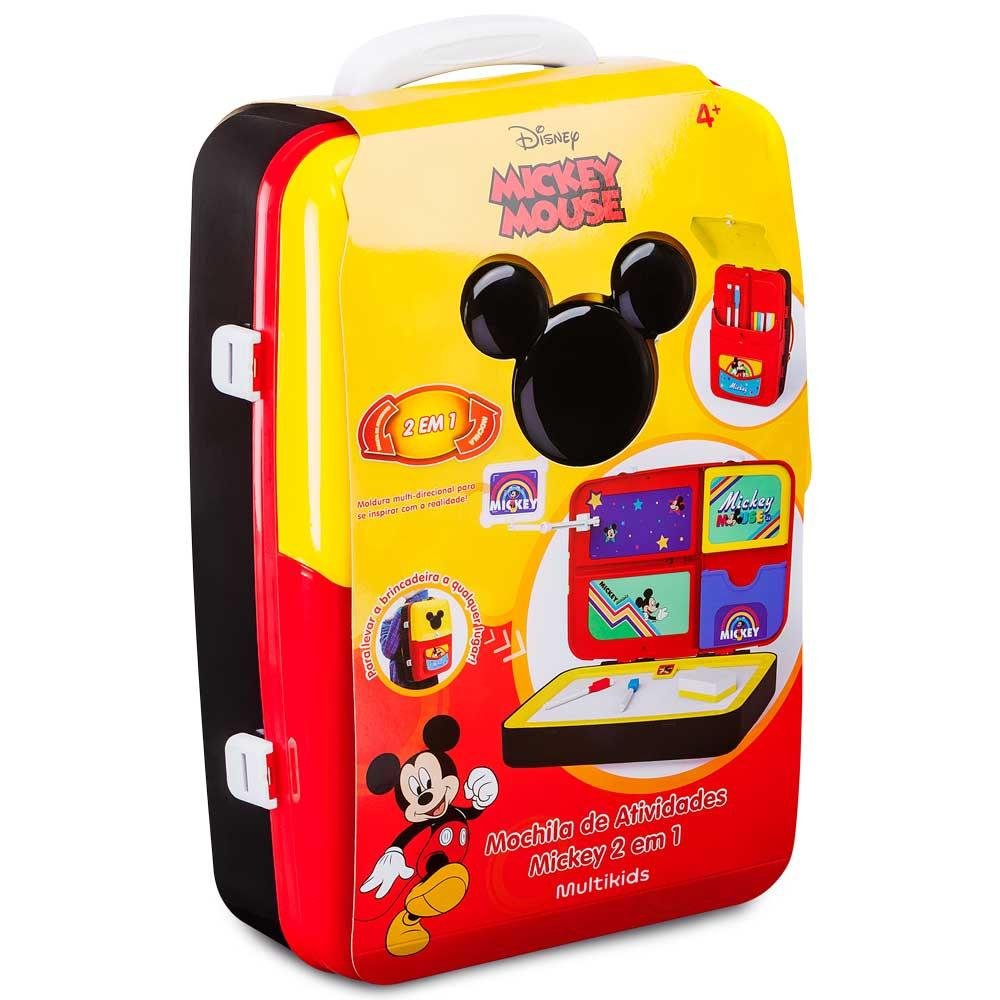 Mochila de Atividades Mickey com Canetinhas e Acessorios Multikids - BR1587