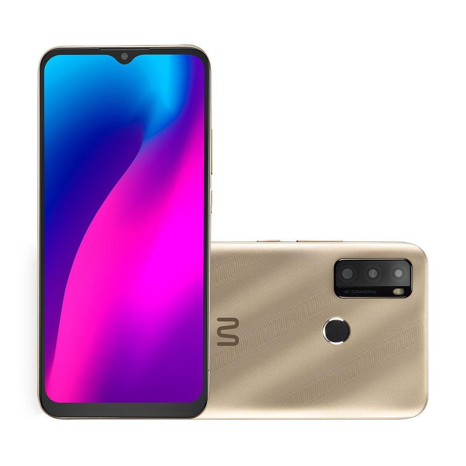 Smartphone Multi G Max 2 4G 64GB Tela HD+ 6.5" Dual Chip 2GB RAM Android 11 Dourado - P9169