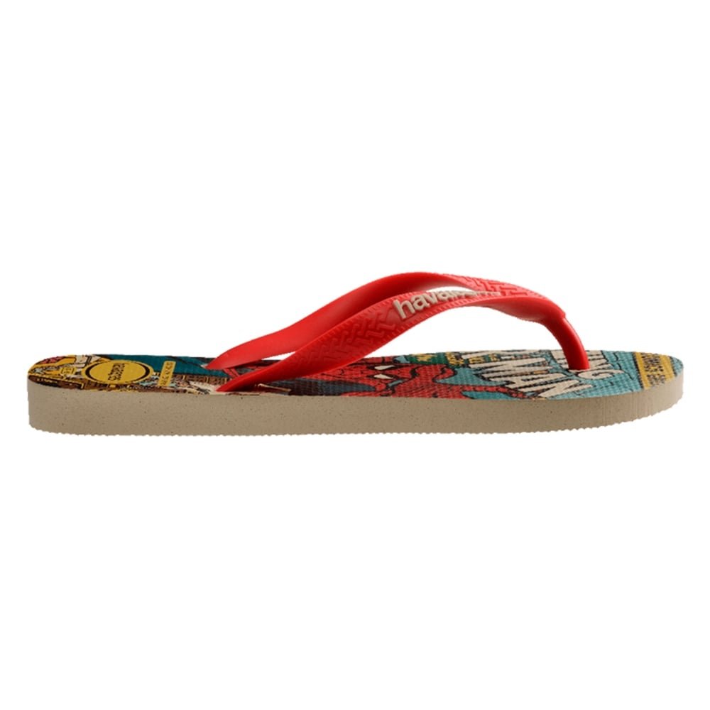 Havaianas Top Marvel Classic Bege Palha Vermelho 29/30