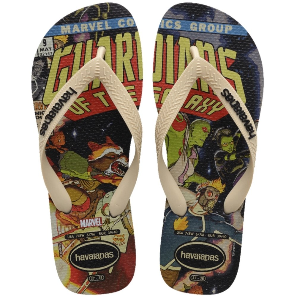 Havaianas Top Marvel Classic Preto/Bege Palha 
29/30