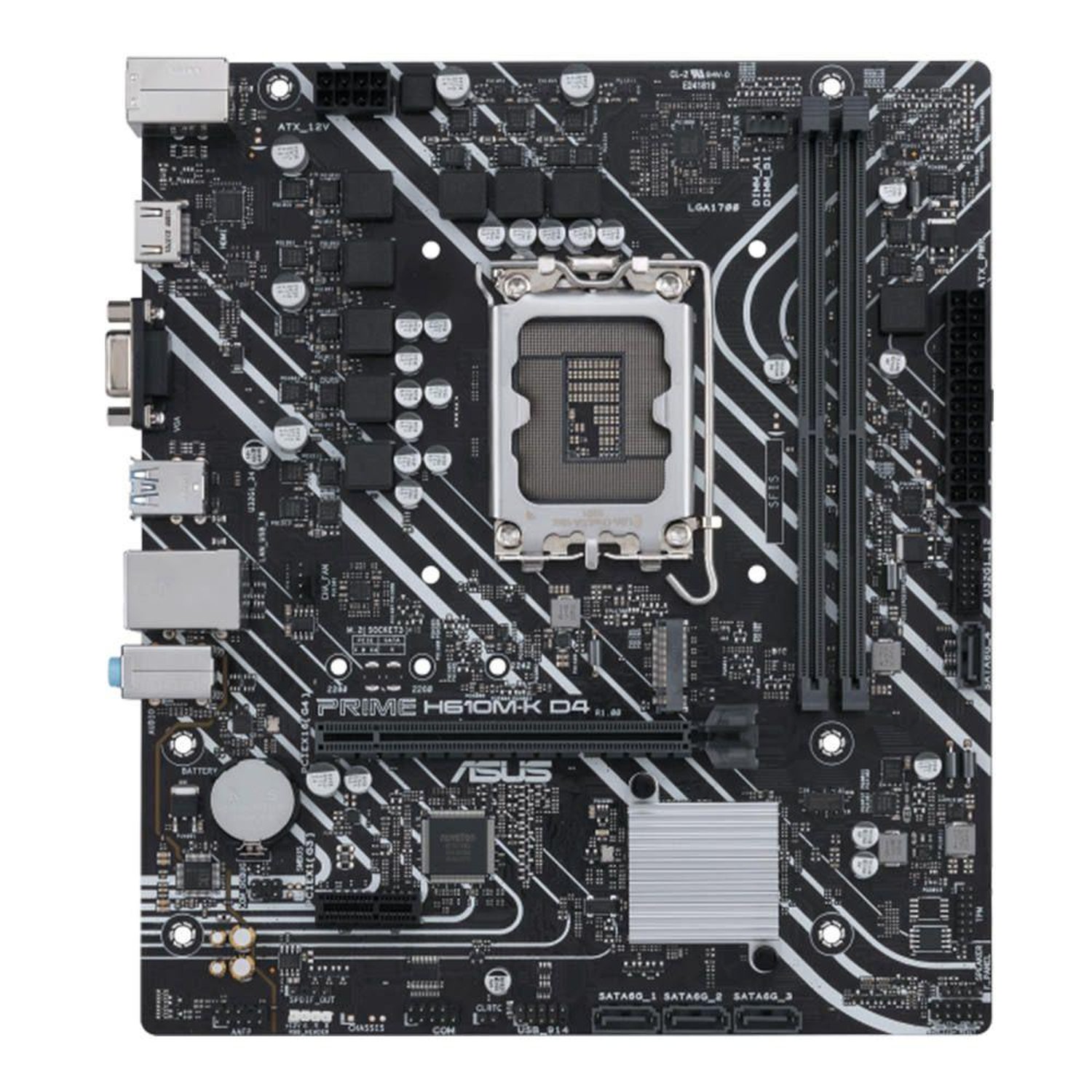 Placa Mae (intel) Asus Prime H610m-k D4 Ddr4 Lga1700 12° 13° E 14° Geracao