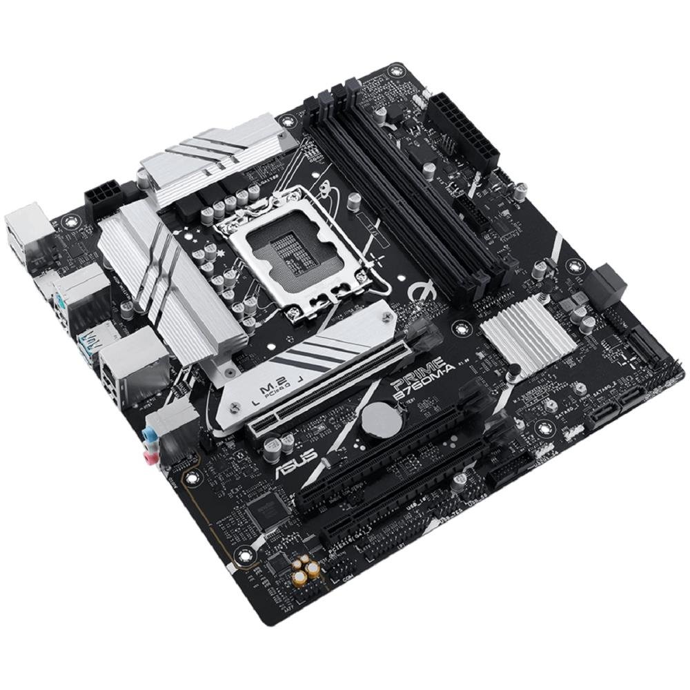 Placa Mãe Asus Prime B760m-A, Chipset B760, Intel Lga 1700, Matx, Ddr5, 90Mb1ek0-M1eay0