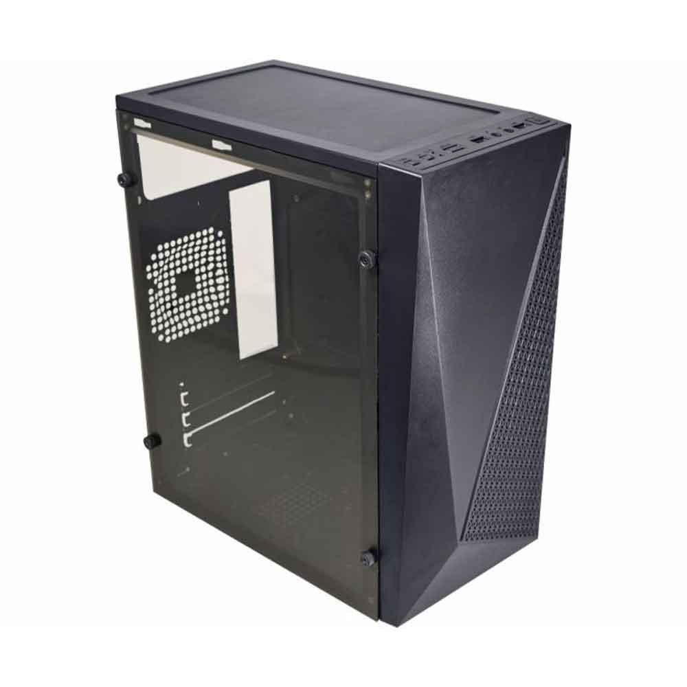 Gabinete Gamer Kmex CG15NX, Rainbow, Mini-Tower, Lateral Acrilico, Preto
