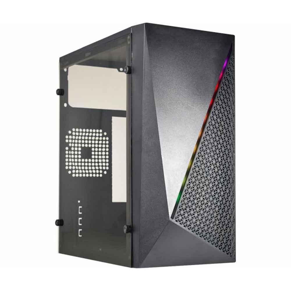 Gabinete Gamer Kmex CG15NX, Rainbow, Mini-Tower, Lateral Acrilico, Preto