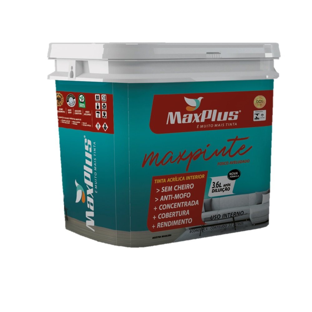 Tinta Acrilica Fosco Maxpinte 3,2 L Marfim/Champagne