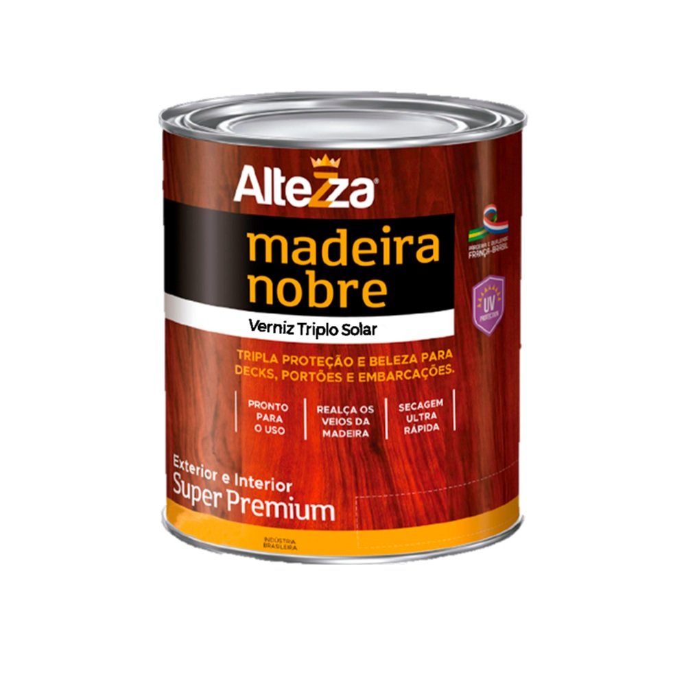 Verniz Para Madeira Triplo Solar 800 Ml Mogno Colonial 2