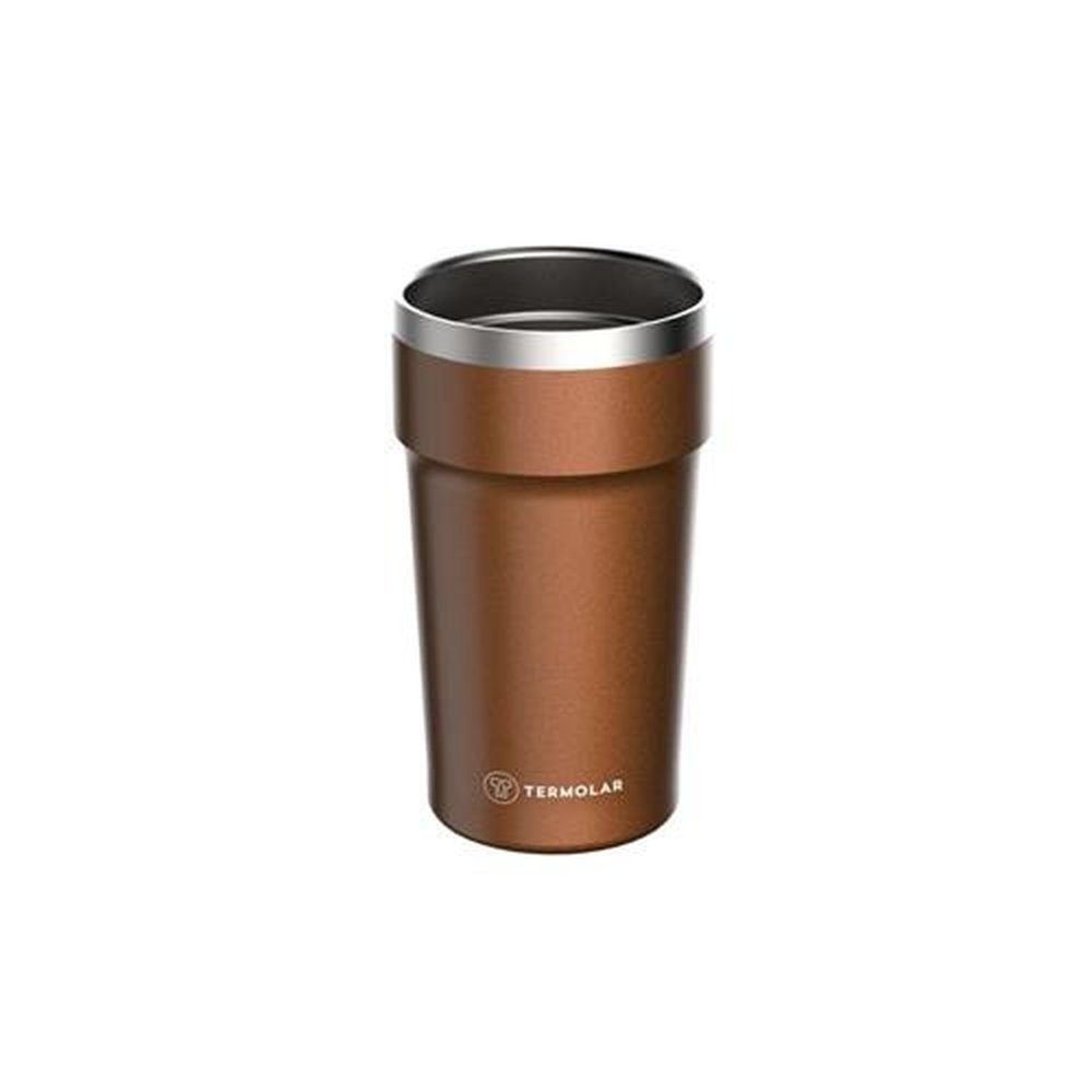 Copo Termico de Cerveja 500mL Inox Cobre Termolar