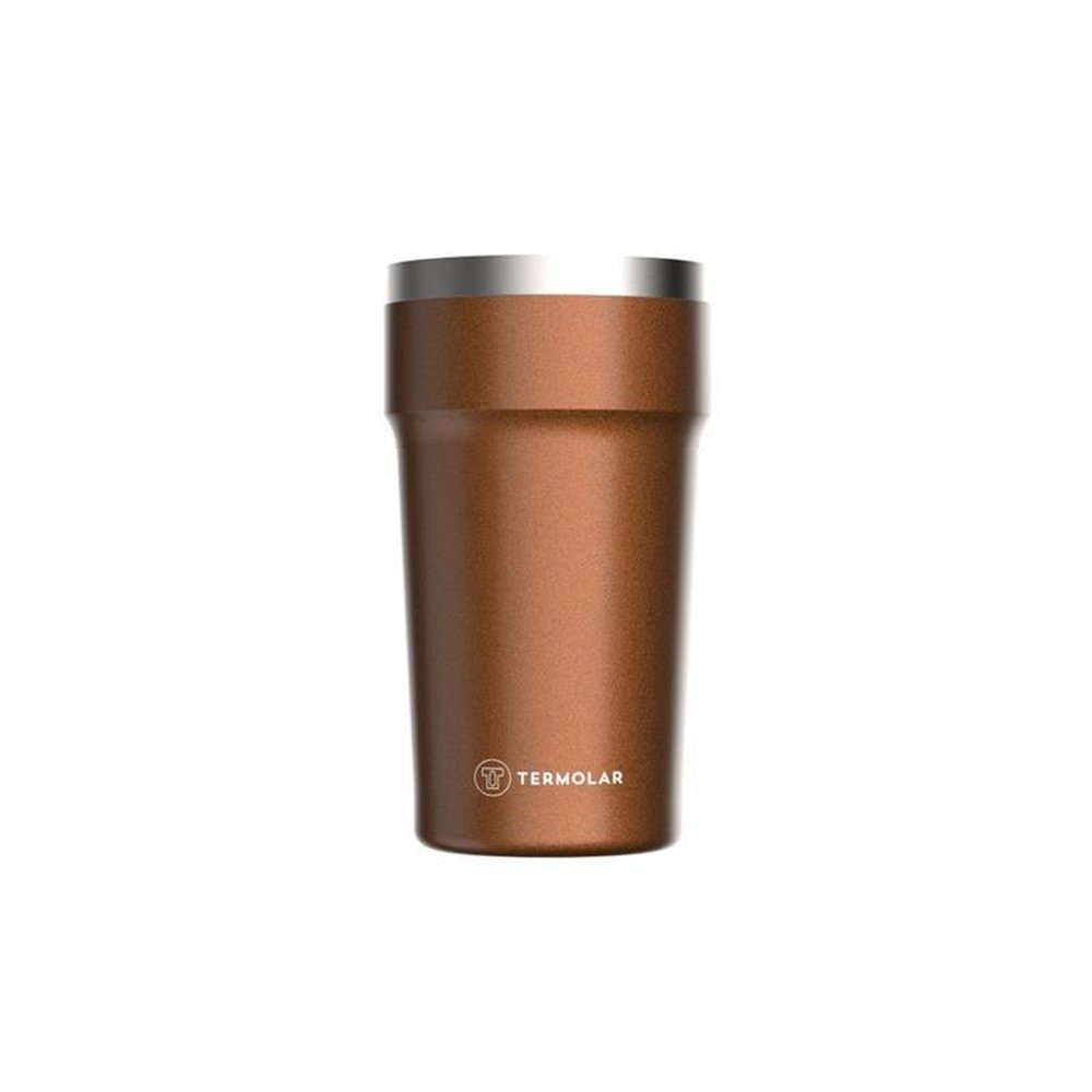 Copo Termico de Cerveja 500mL Inox Cobre Termolar