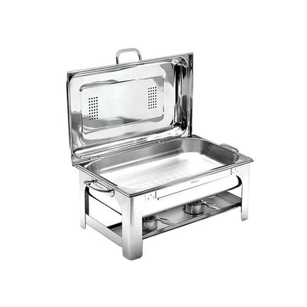 Rechaud Retangular com 1 Cuba Inox Banho Maria Tecnocuba
