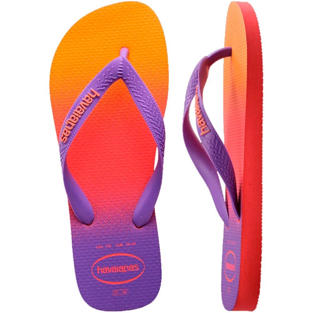Chinelo Havaianas Top Fashion (33-40) - CoralNew 6024 Com 12 pares
