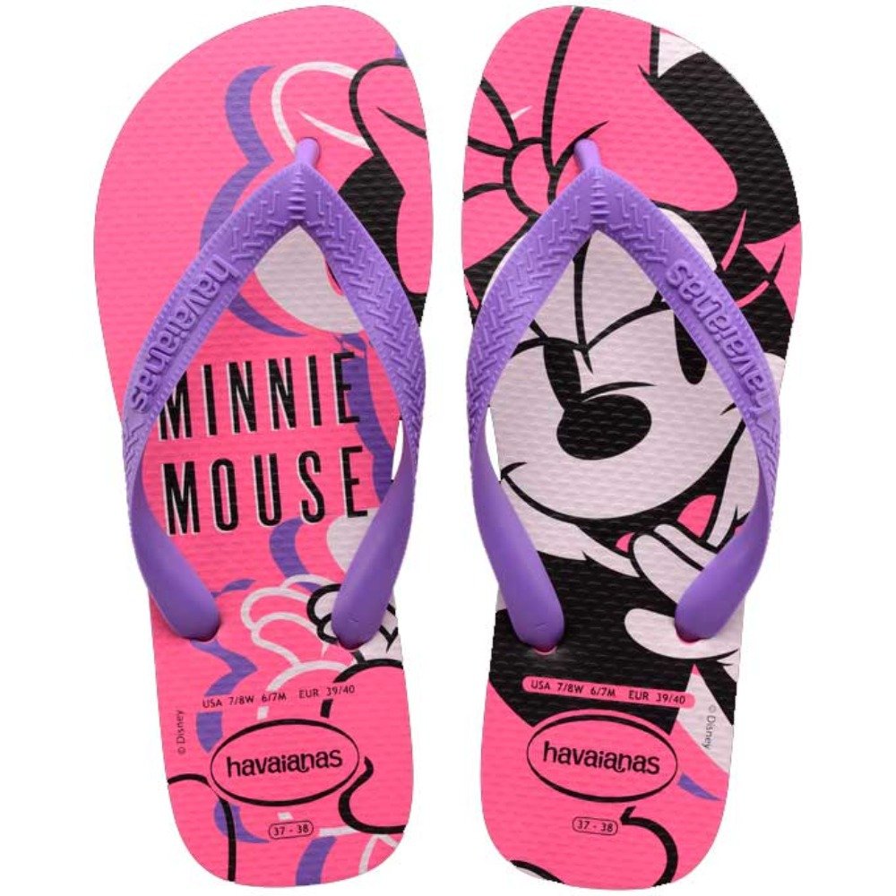 Chinelo Havaianas Top Disney (39/40) - Rosa Rosa 9898 Com 12 pares