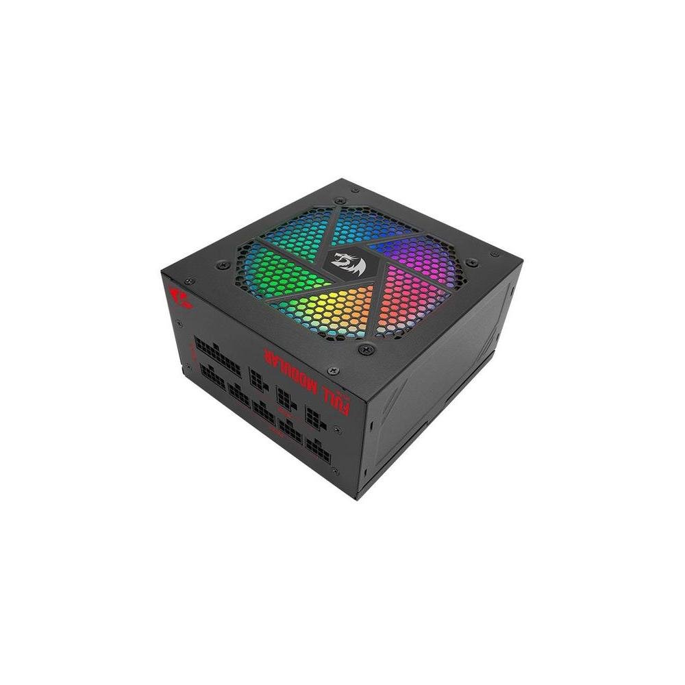 Fonte Redragon RGPS 750W 80 Plus Gold RGB Modular - GC-PS006-1.