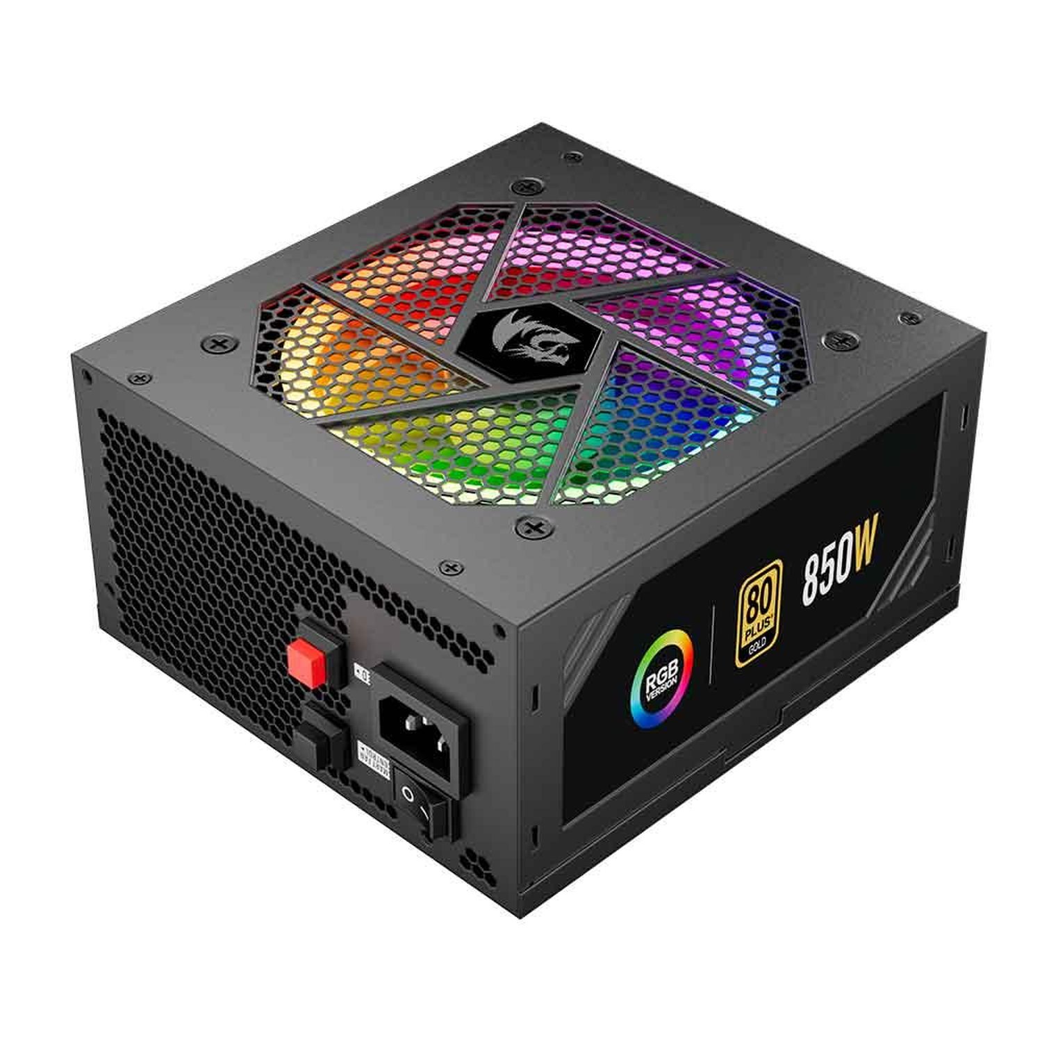 Fonte Redragon Rgps 850W 80 Plus Gold Rgb Modular - Gc-Ps007-1.