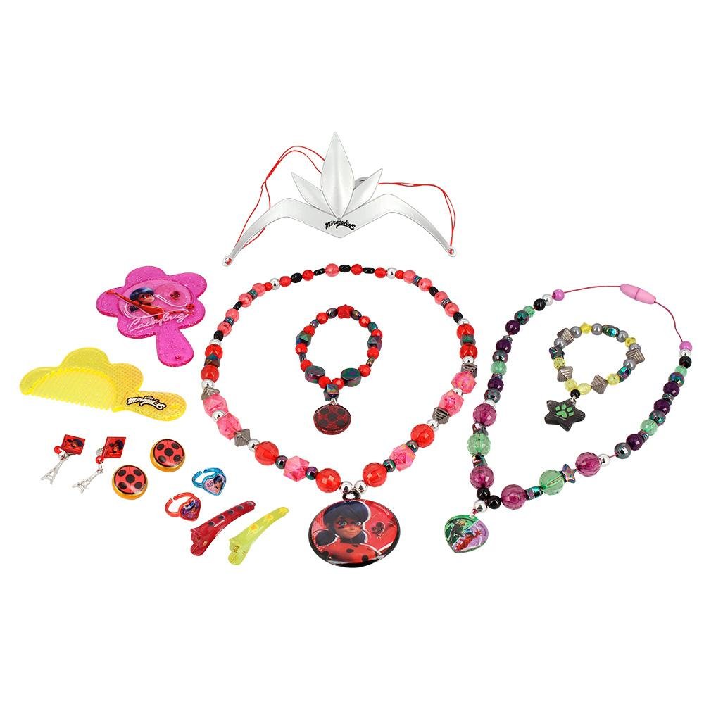 Miraculous Ladybug Kit de Acessórios Luxo 15Pcs Multikids - BR1764