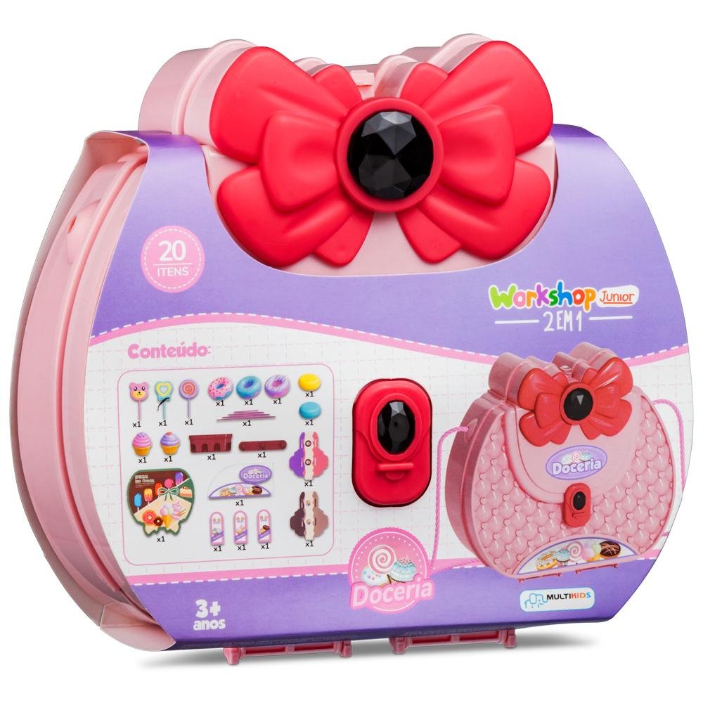 Workshop Jr 2 em 1 Bolsa Fashion Doceria com 20 Acessorios Multikids - BR1683