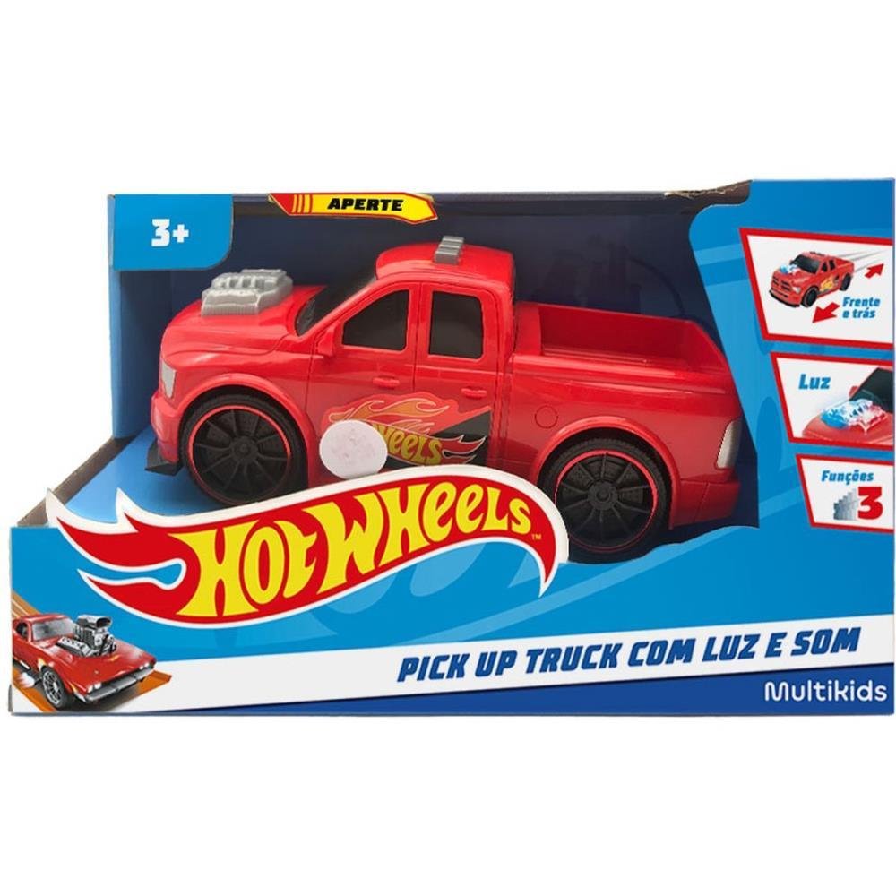 Carrinho Hot Wheels Pick Up Truck Com Luz E Som