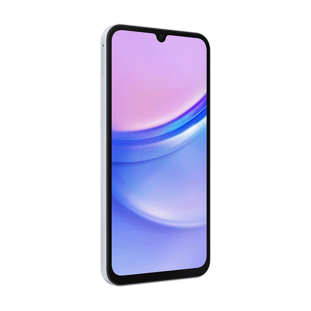 Smartphone Samsung Galaxy A15 4G 128GB 4GB ram Octa-Core MediaTek Câmera Tripla + Selfie 13MP Tela 6.5 Dual Chip-Azul Claro