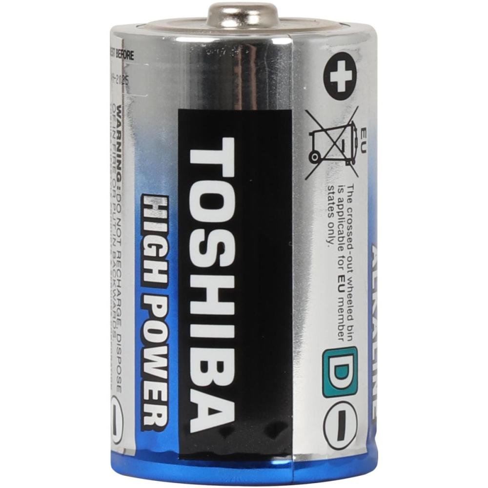 Pilha Alcalina D 1,5V LR20GCP Toshiba - Cartela com 2 unidades