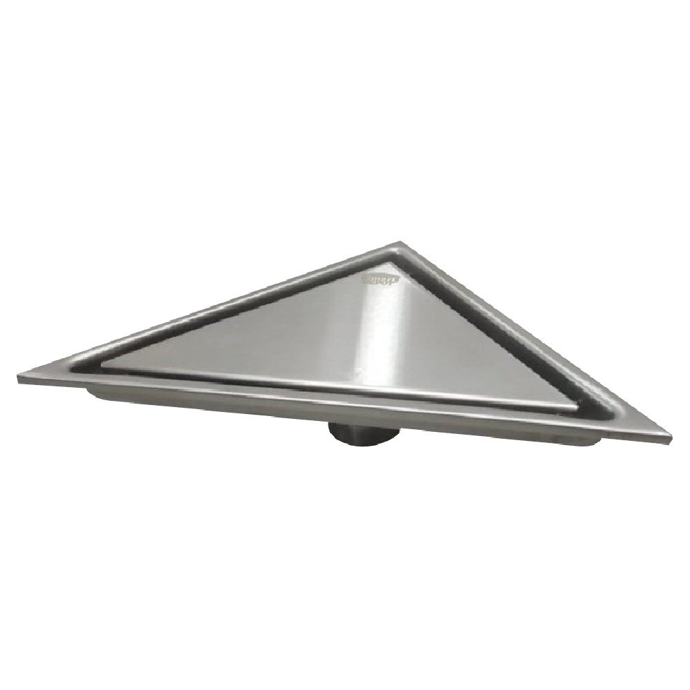Ralo Oculto Inox Canto Escovado com Borda 20cm Smart Depot