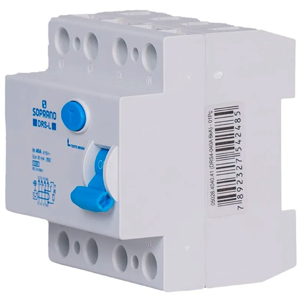 Dr Diferencial Residual Soprano DRSL 4P 40A