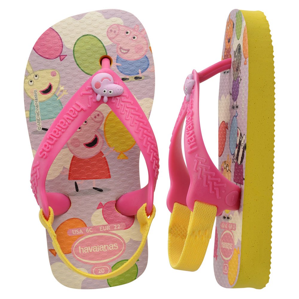 Chinelo Havaianas Baby Peppa Pig 2197 Amarelo Citrico B0 17-24