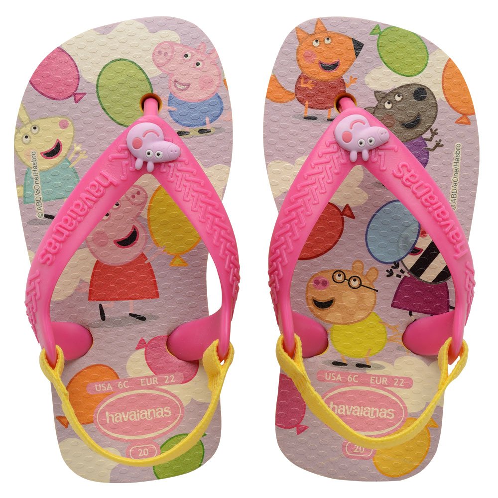 Chinelo Havaianas Baby Peppa Pig 2197 Amarelo Citrico B0 17-24