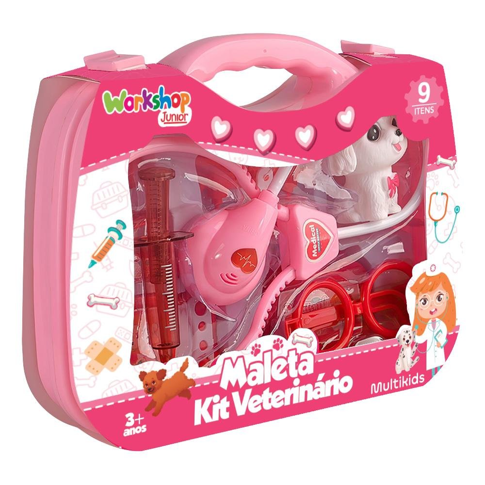 Maleta Kit Veterinario Workshop Jr Multikids - BR2007