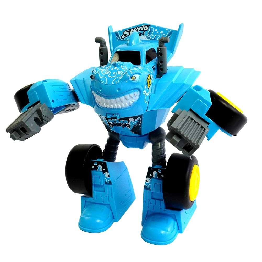Carrinho Transformavel Megaformers Metal Shark Multikids - BR2044