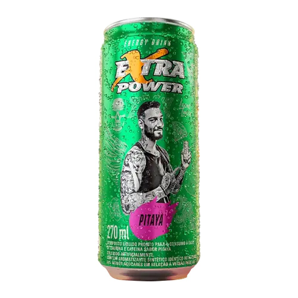 Energético Extra Power Pitaya 270ml - Embalagem com 6 Unidades