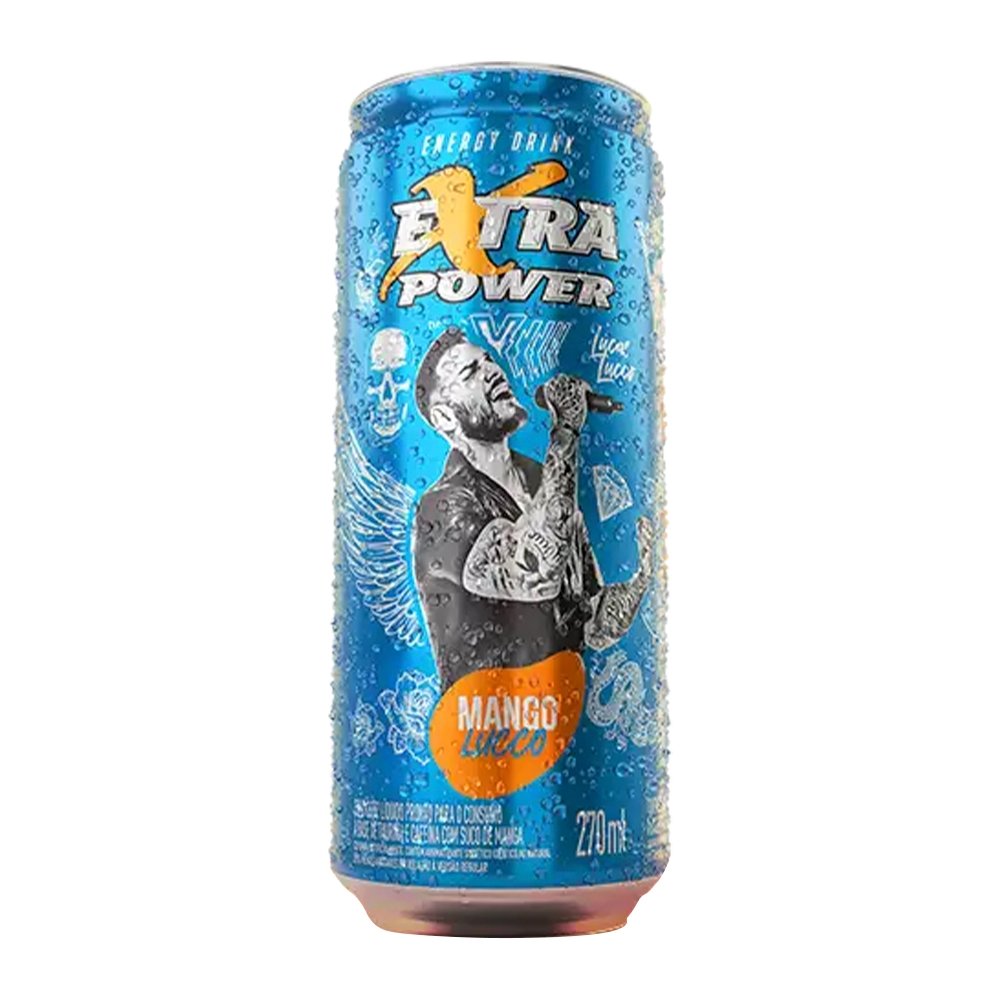 Energético Extra Power Mango 270ml - Embalagem com 6 Unidades