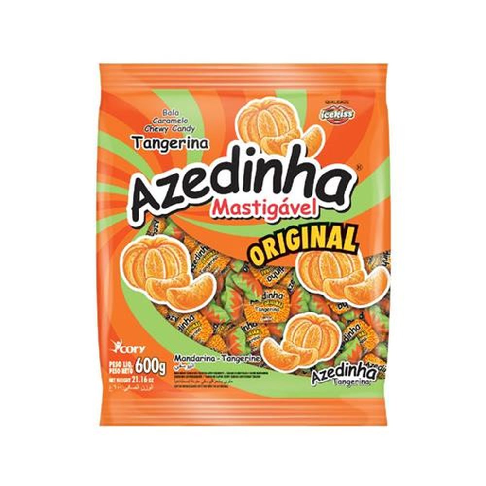 Bala Azedinha Mastigável Tangerina 600g