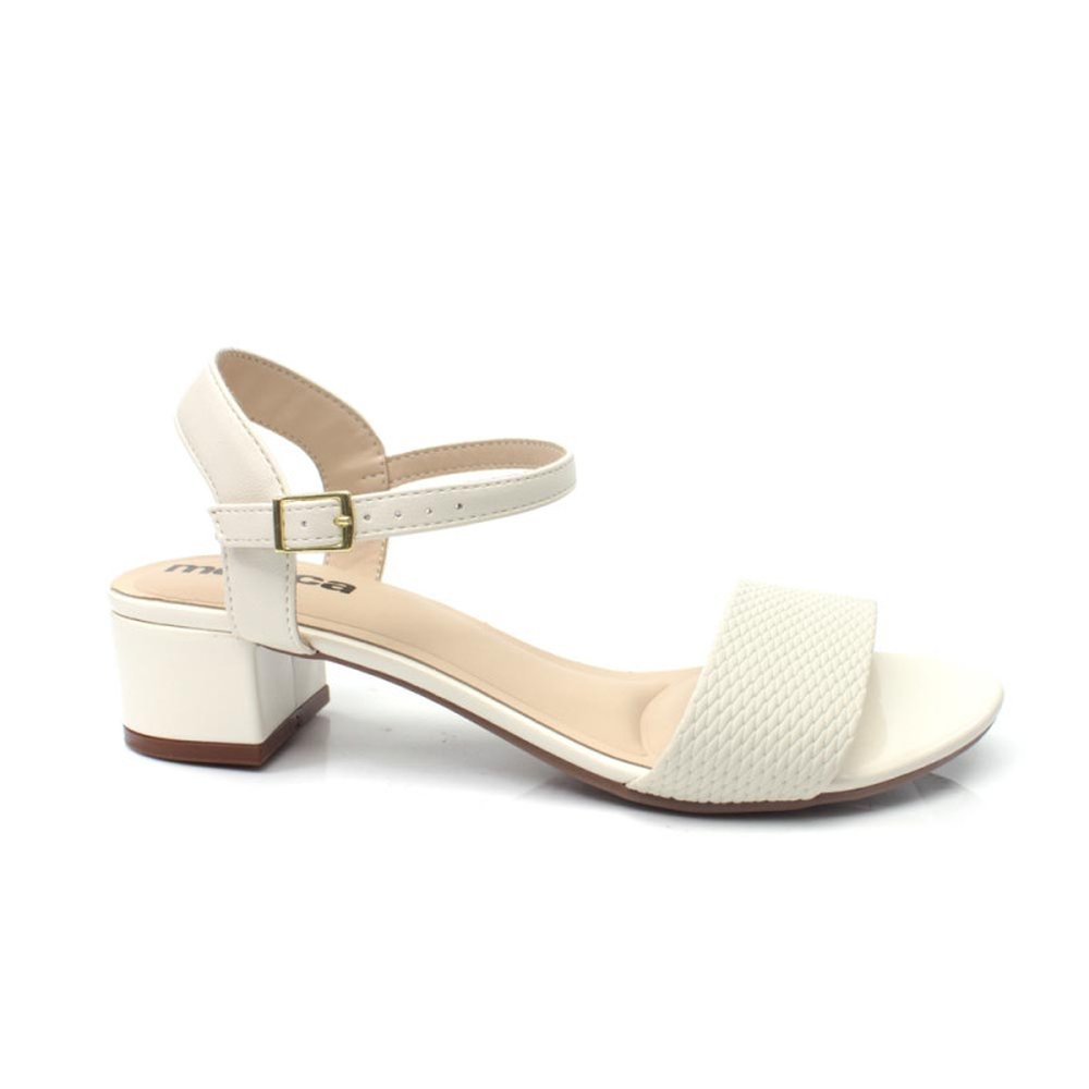 Sandália Moleca 5259.805 (34-39) Caixa com 8 Pares 26659 - Branco Off 35312