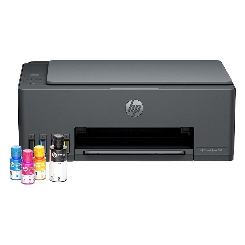 Multifuncional HP Tank INK 584 - Jato de Tinta, Colorida, Wi-Fi, USB 2.0, Preto, Bivolt